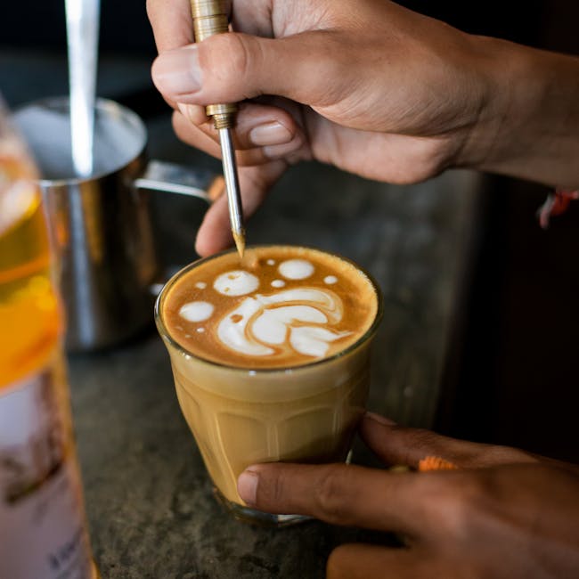 Beautifully crafted latte art