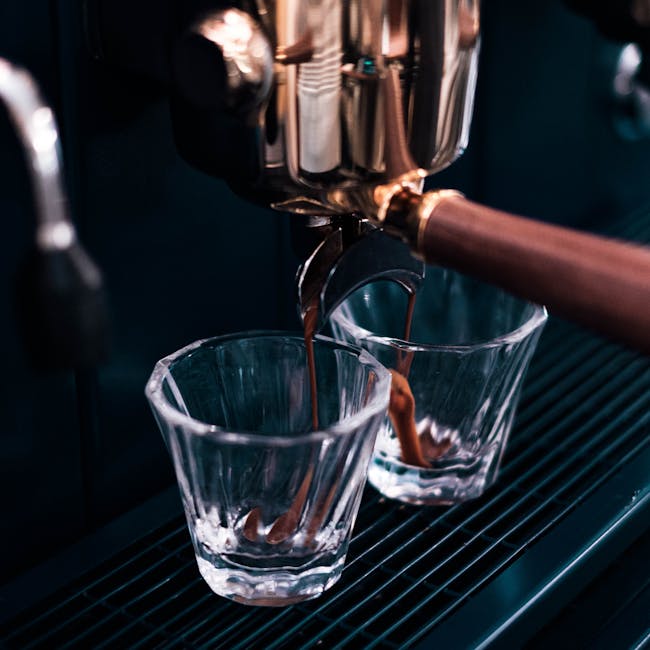 Barista pulling an espresso shot