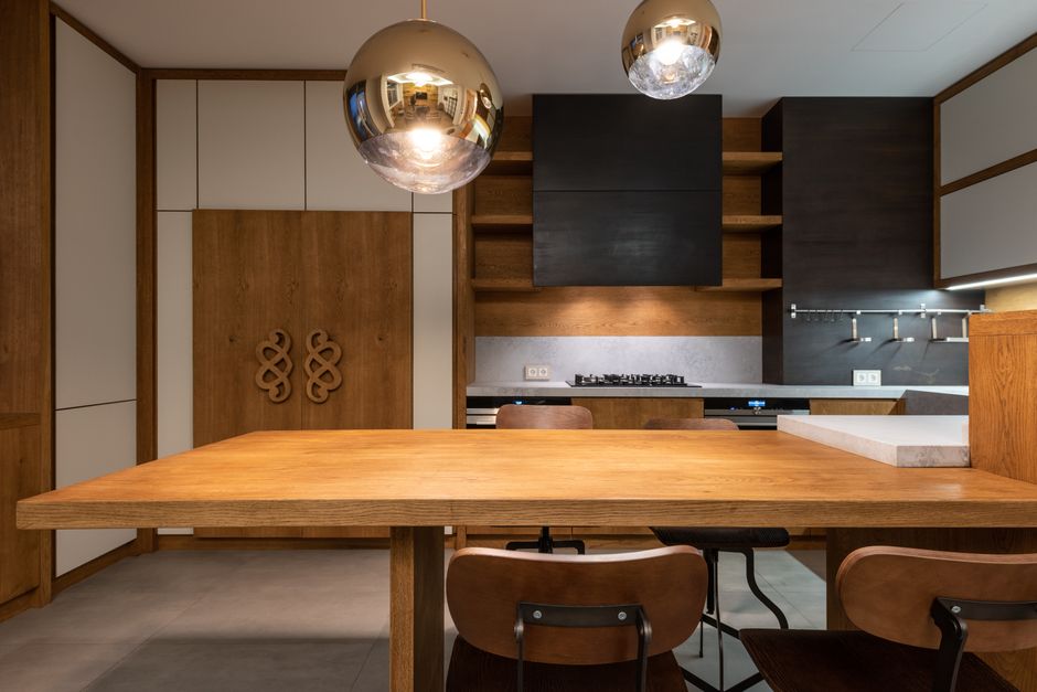 Fitted kitchen cabinetry in a Sheffield home